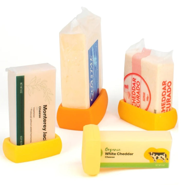 four cheese huggers yellow silicone