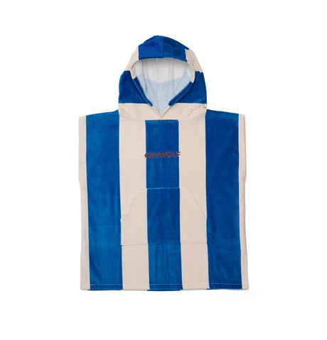 CRYWOLF Hooded Towel Deep Sea Stripe