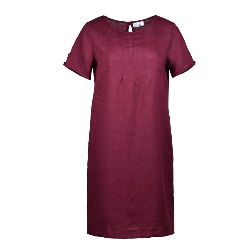 Linen Favourite Dress Plum