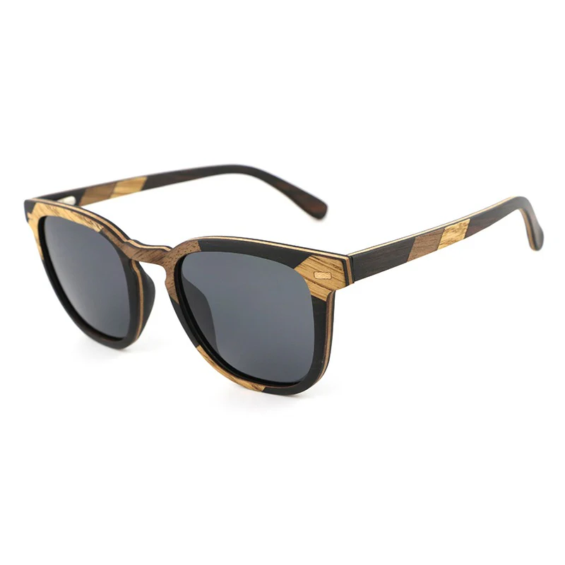 Marlow wooden sunglasses in varigated wood.