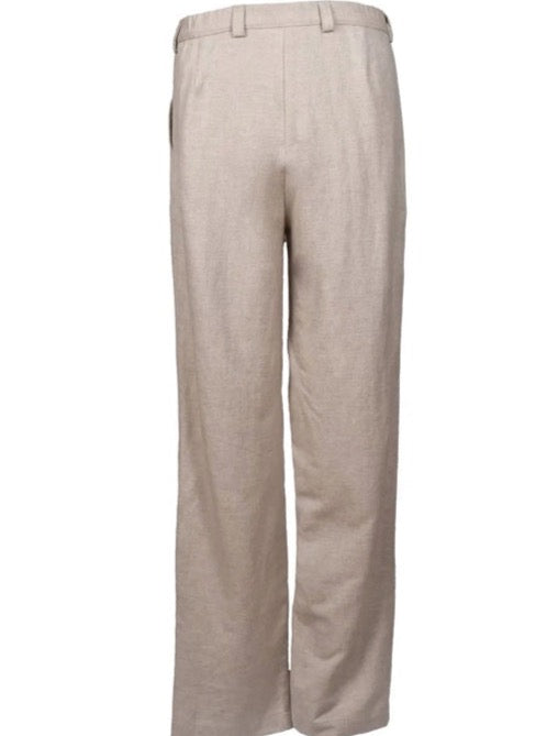 natural linen trouser back