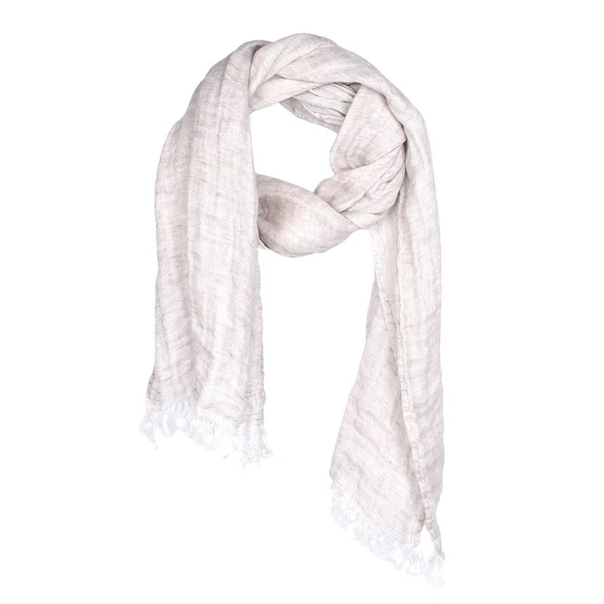Linen Scarf Gauze Natural