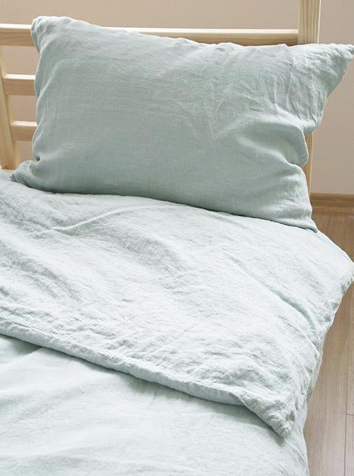 Single linen duvet cover set
