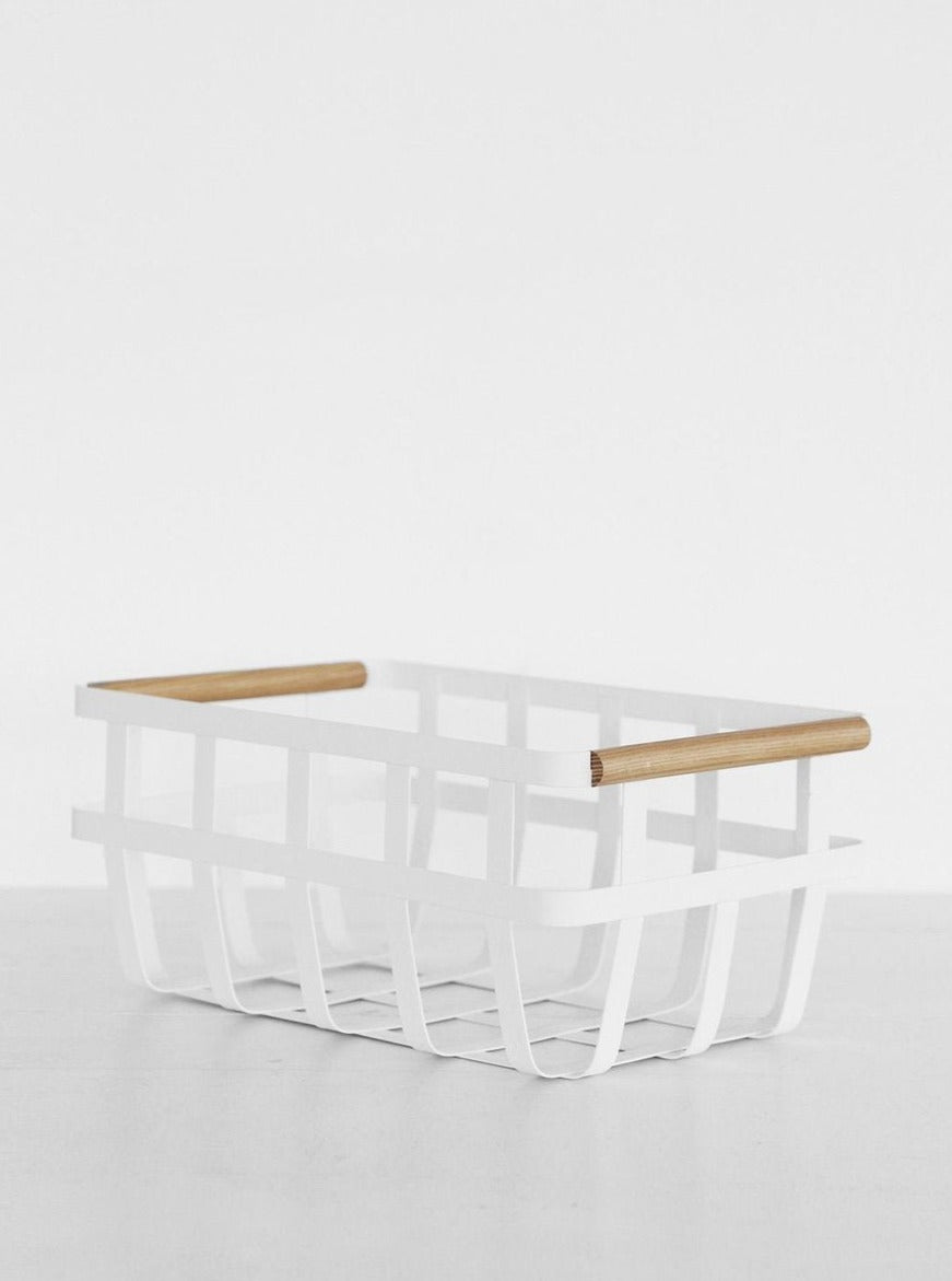 Yamazaki Tosca Storage Basket Double Handle