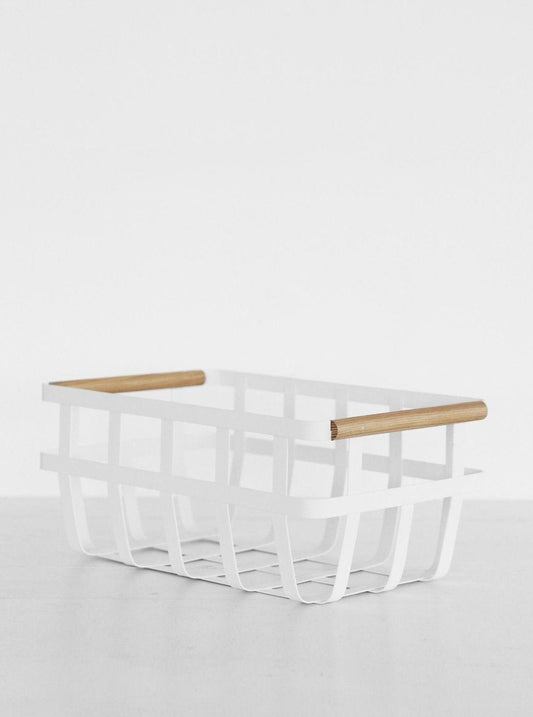 Yamazaki Tosca Storage Basket Double Handle