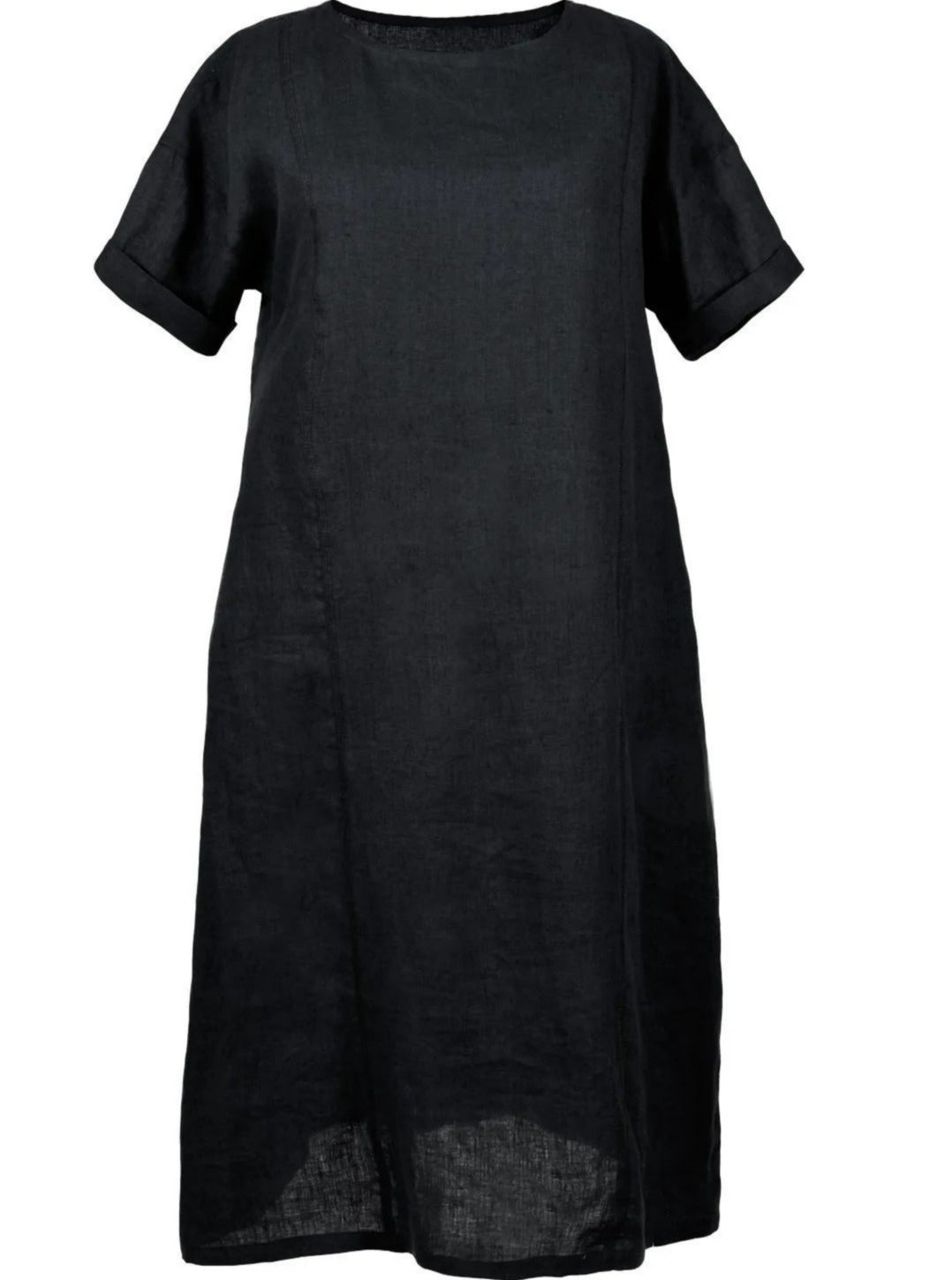 long black linen dress