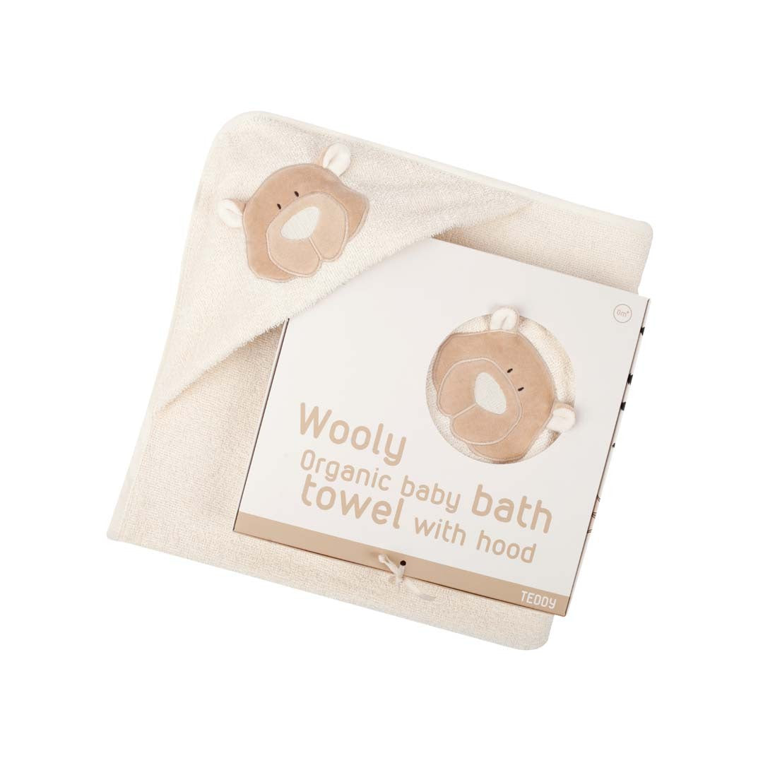 Organic Cotton Towel With Hood Teddy