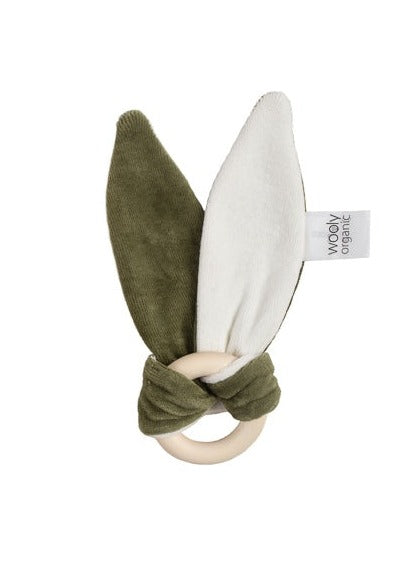 bunny ears teether khaki
