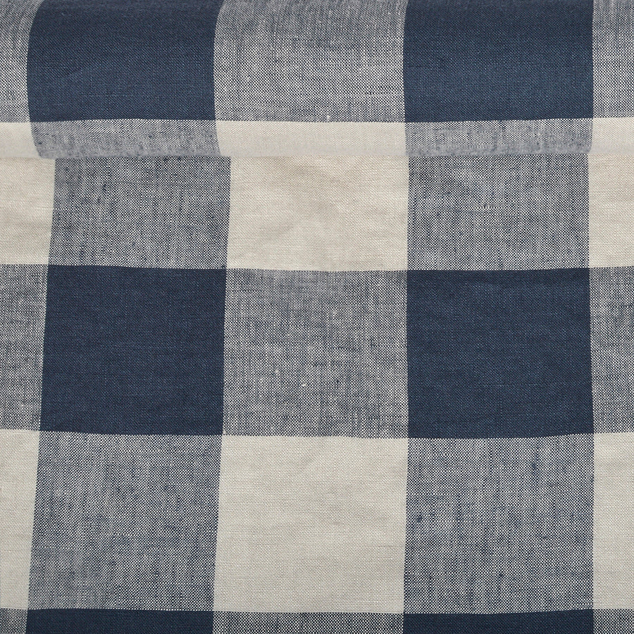 Linen Fabric CHECK (Available in 6 colours)