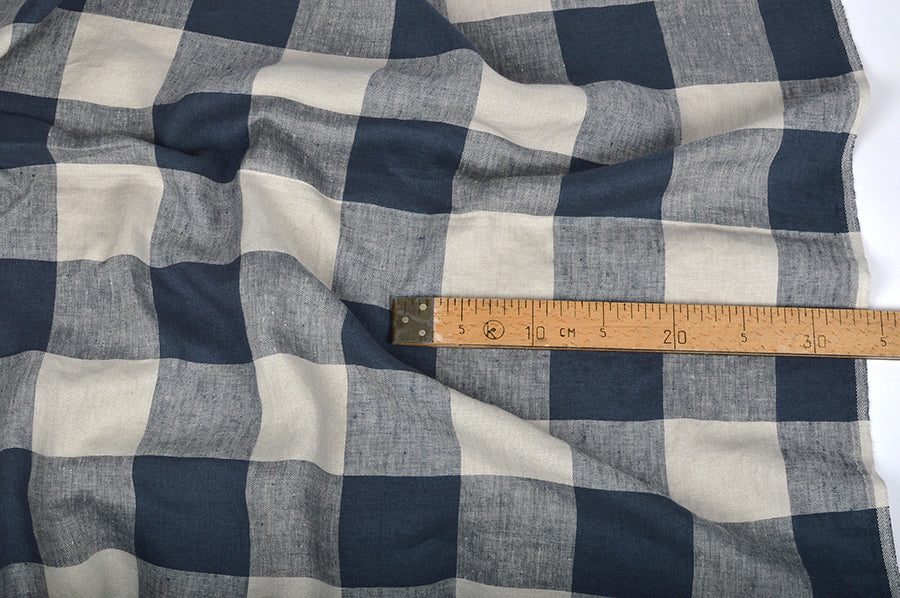 Linen Fabric CHECK (Available in 6 colours)
