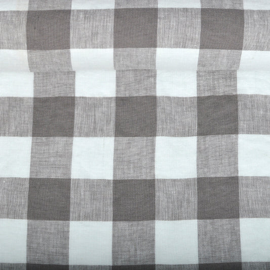 Linen Fabric CHECK  (Available in 2 colours)