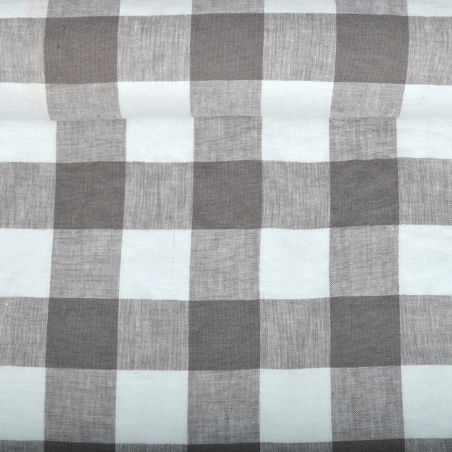 Linen Fabric CHECK  (Available in 6 colours)