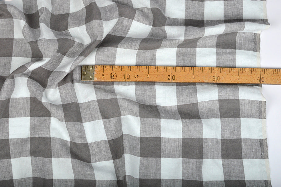 Linen Fabric CHECK (Available in 6 colours)