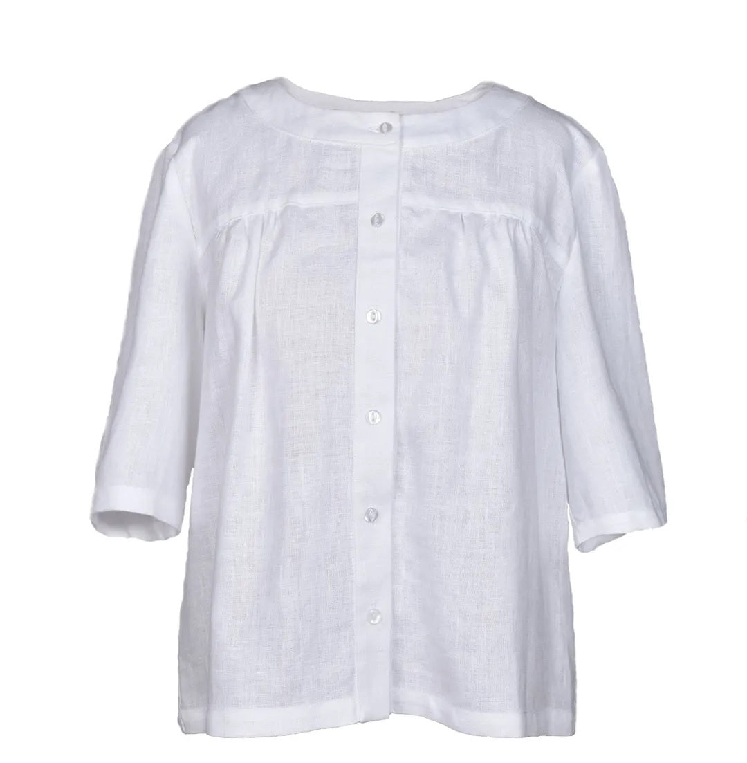 Linen Blouse Heiley White