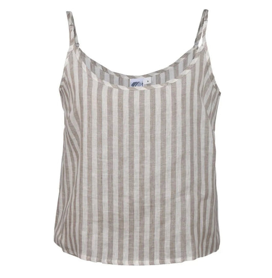 beige and white stripe camisole