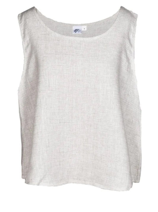 natural linen pyjama top