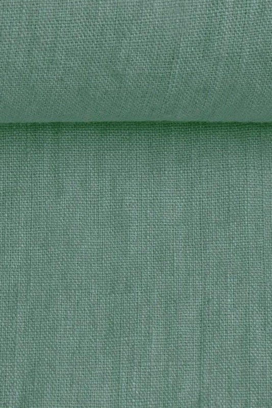 100% Linen Fabric Duckegg Blue