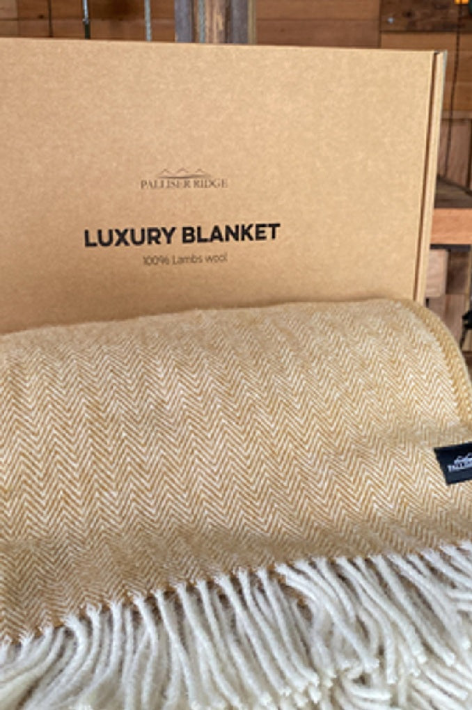 Wool Blanket Herringbone