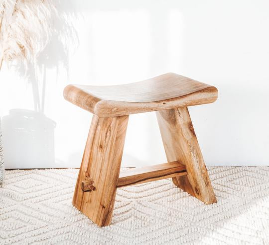 Wooden Stool Curved
