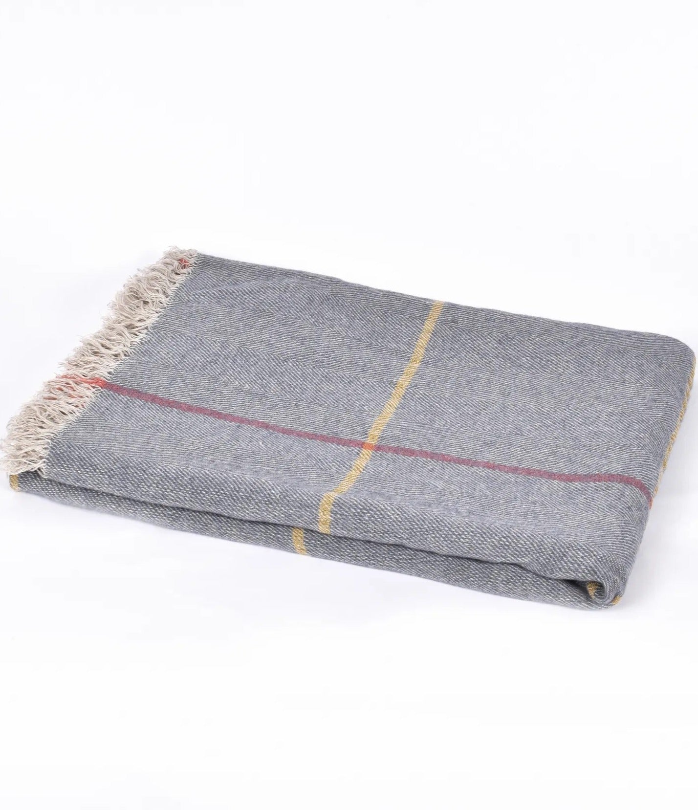 navy linen throw herringbone weave