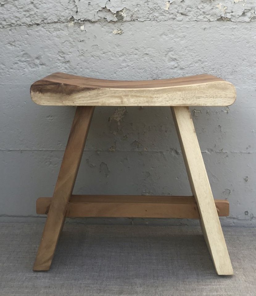 Wooden Stool Curved