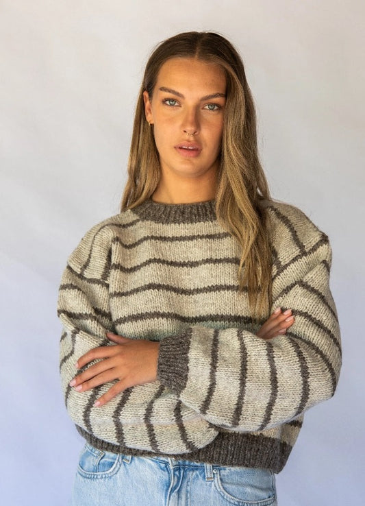 Bande Sweater Birch Stripes front