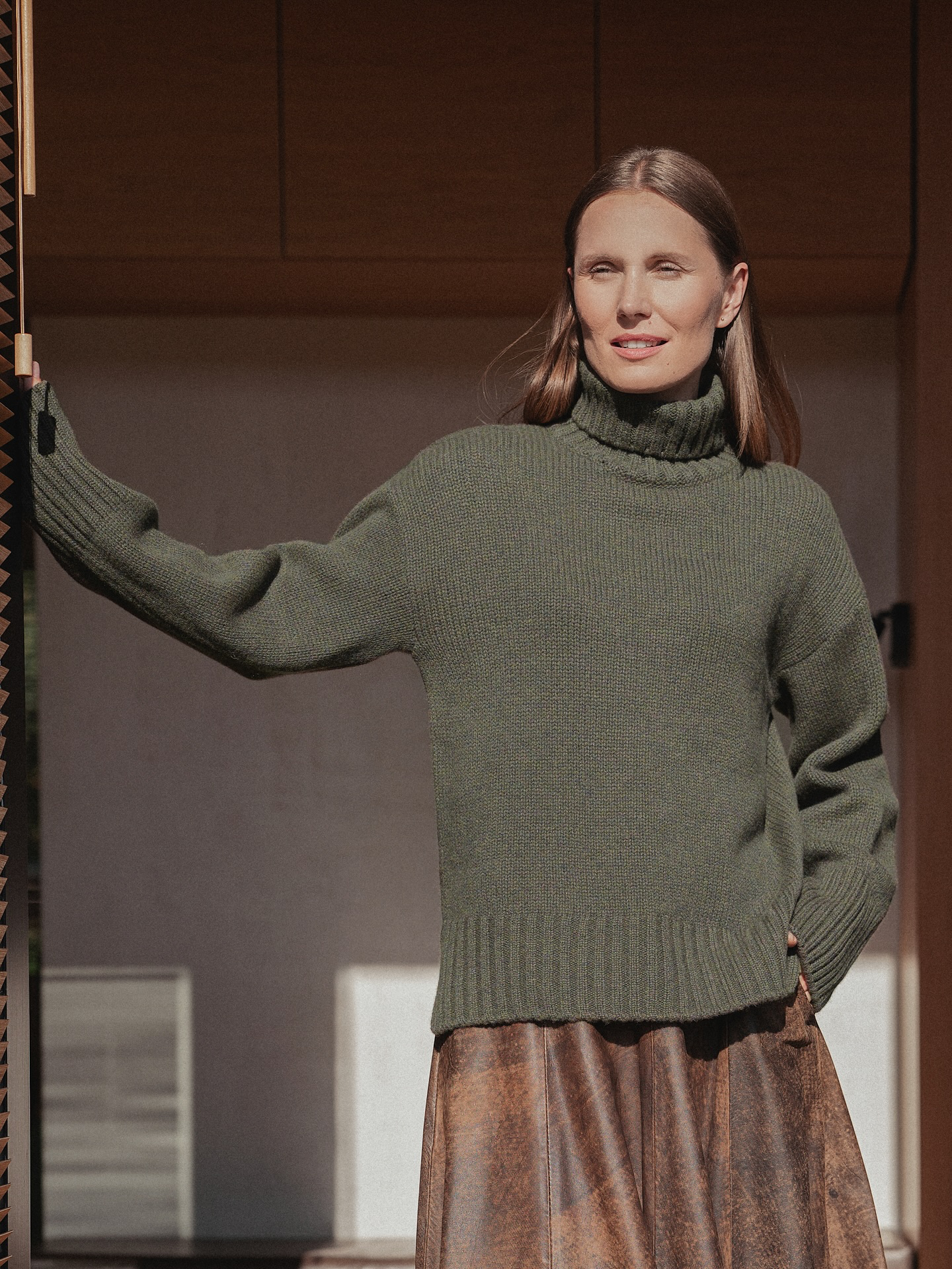Cashmere Merino Sweater Vita Khaki