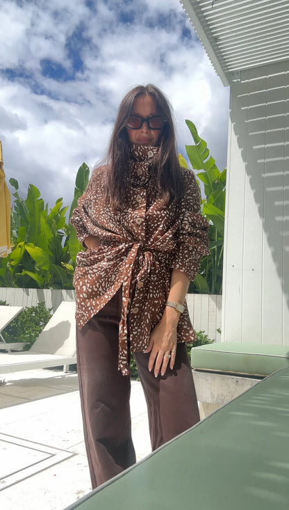 Ana Linen Jacket Deer