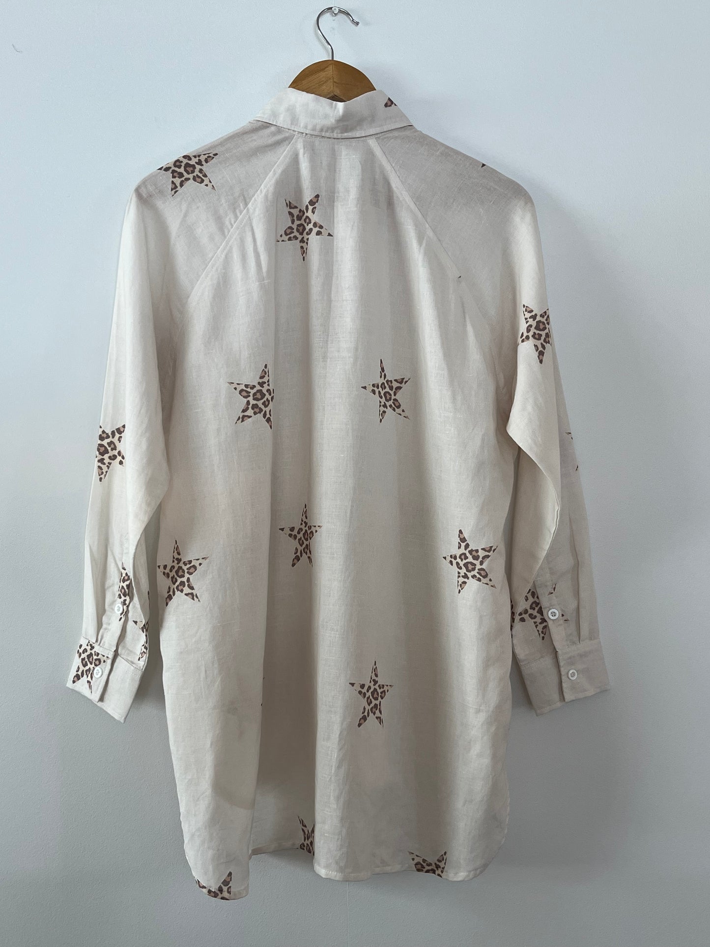 Billie Shirt Printed Linen Star