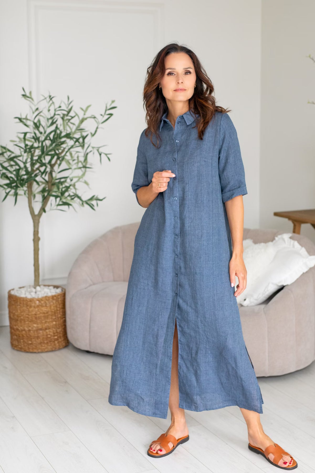 Linen Maxi Dress Marie Denim