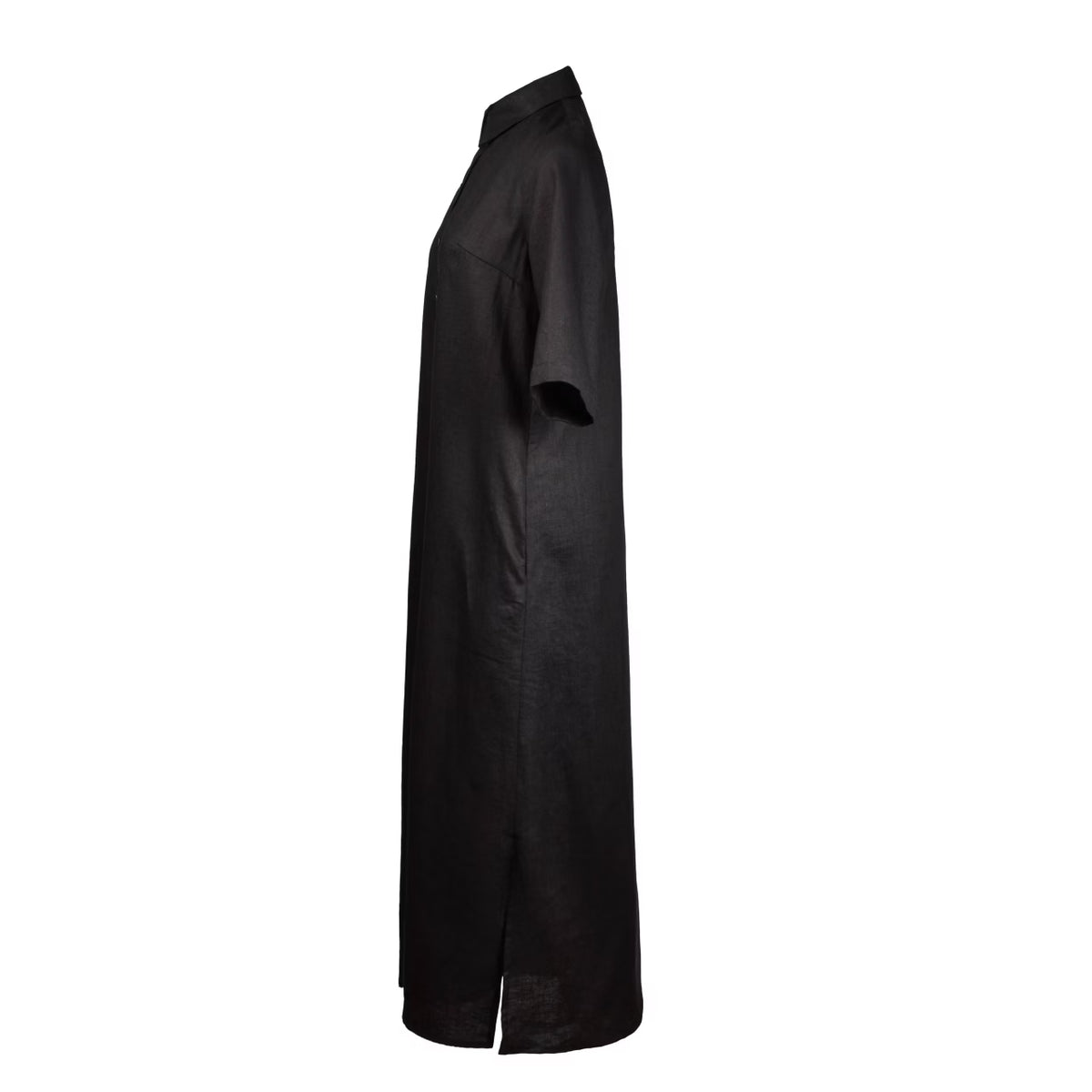 Linen Maxi Dress Marie Black