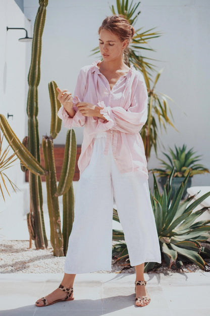 Puglia Linen Pants White