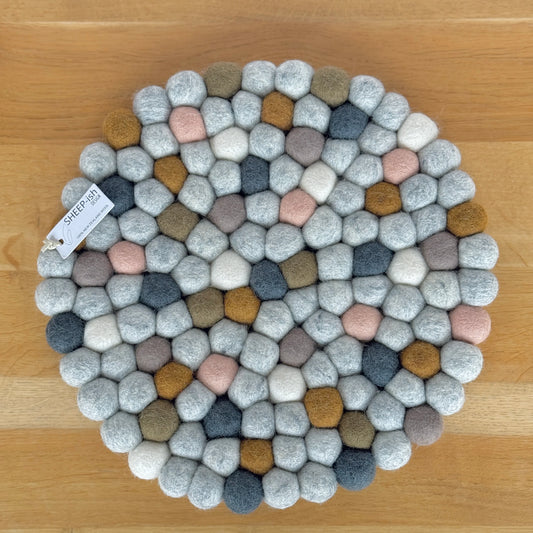 Felt Ball Pot Stand 26cm