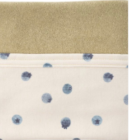 Organic Cotton Terry Blanket Blueberry