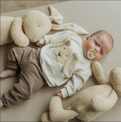 Organic Cotton Terry Sweater Ecru