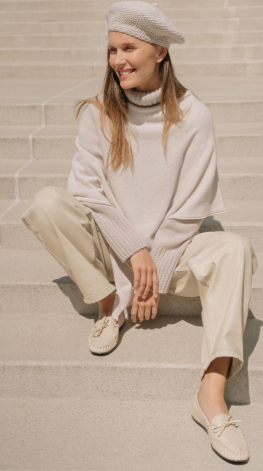 Cashmere Merino Poncho Eva