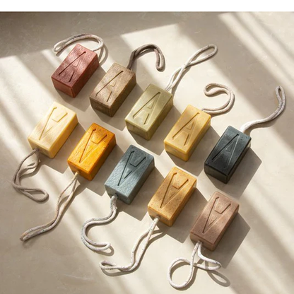 Aermeda Herbal Citrus Coffee Scrub Soap Roped