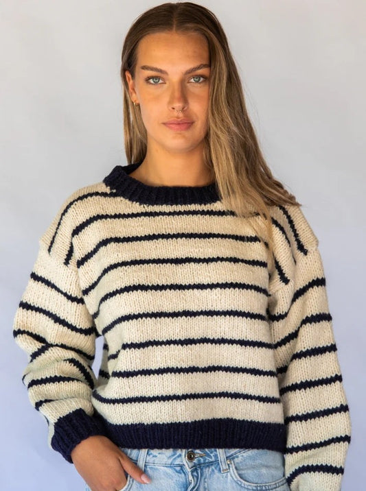 Bande Sweater Navy Stripes