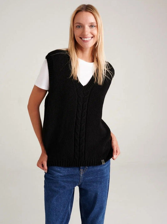 Vest Anne Black front