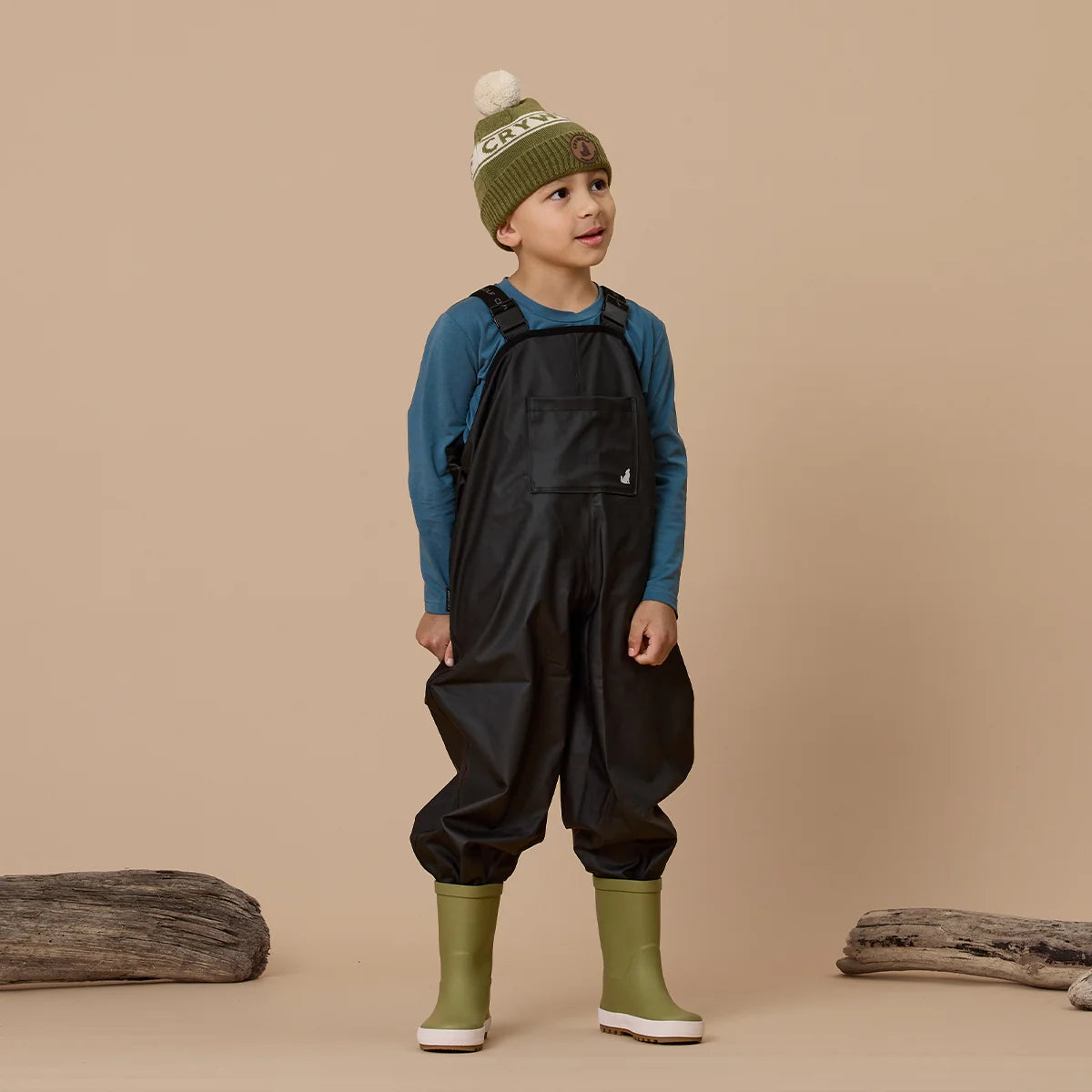 Crywolf Rain Overalls Black