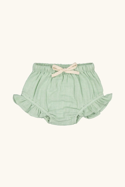 Sage green cotton muslin bloomer