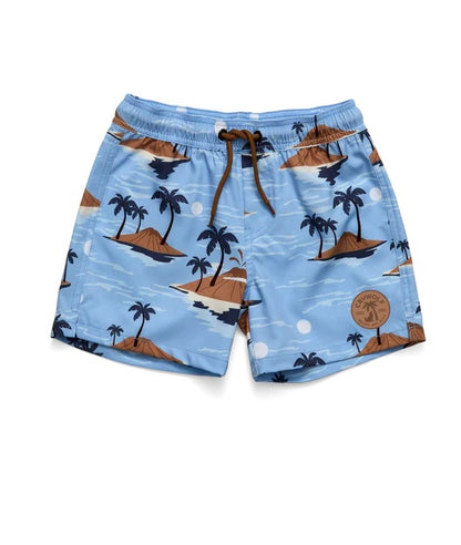 Board Shorts Blue Lost Island