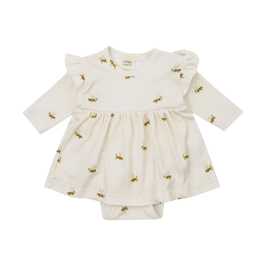 Organic Cotton Dress Bee Buzz