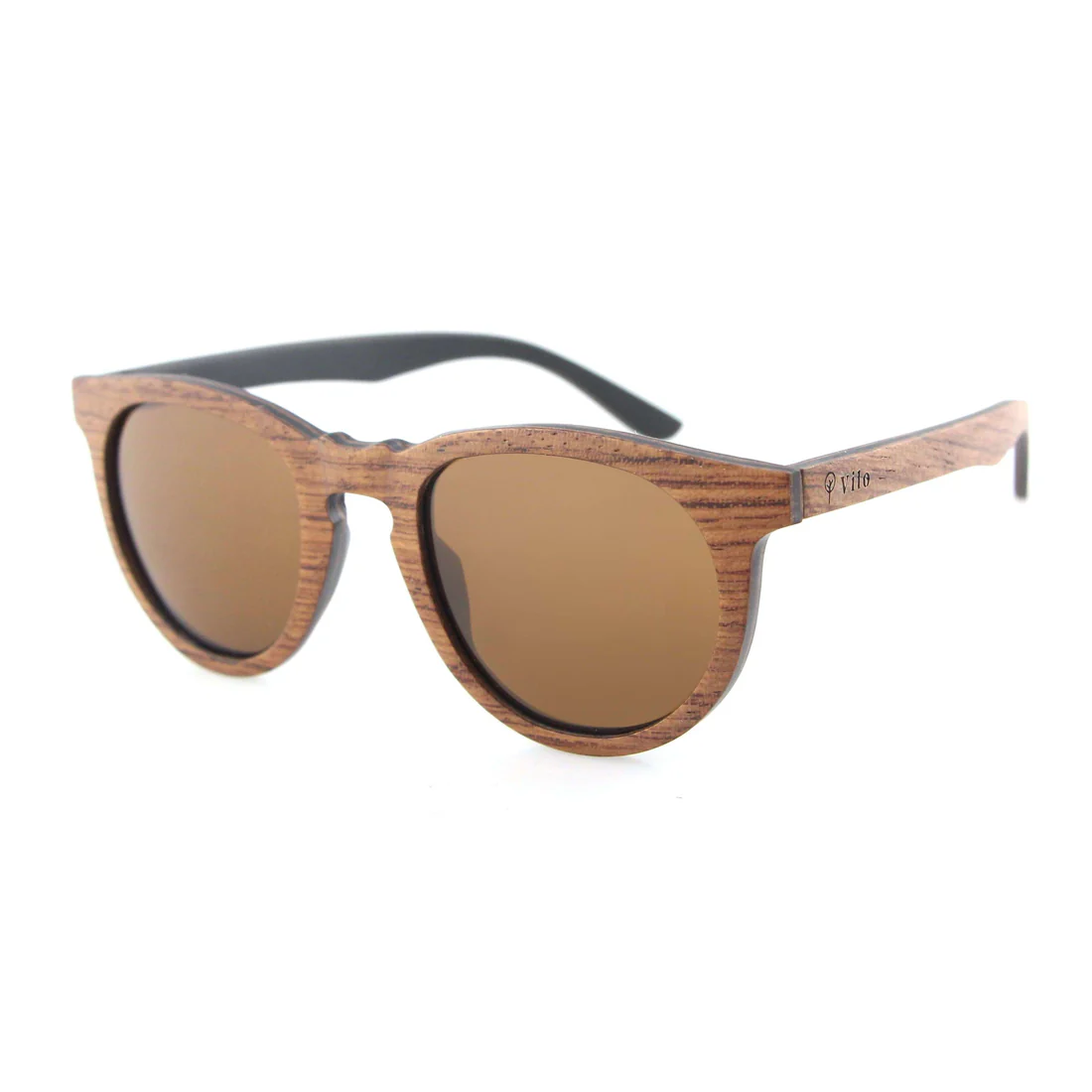 Eden rosewood sunglasses is an elegant design.