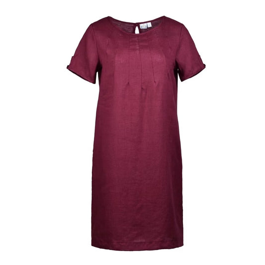 Linen Favourite Dress Plum