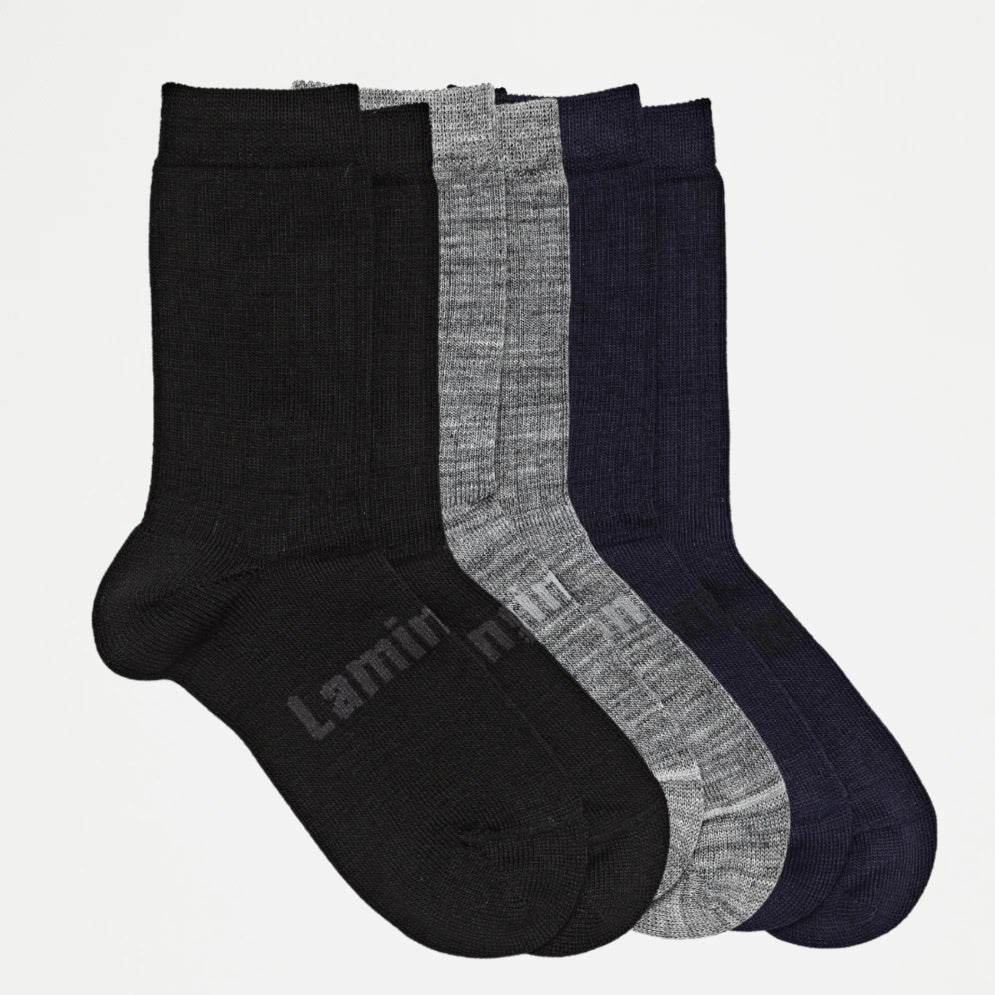 Lamington Merino Rib Crew Socks Man