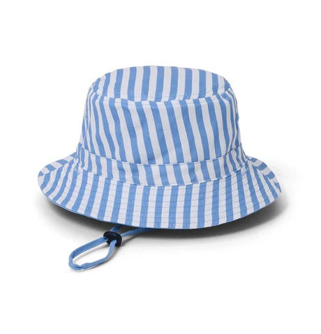 CRYWOLF Bucket Hat Reversible Sky Blue Stripe