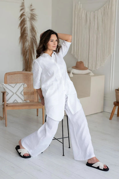 Linen trousers Laura White