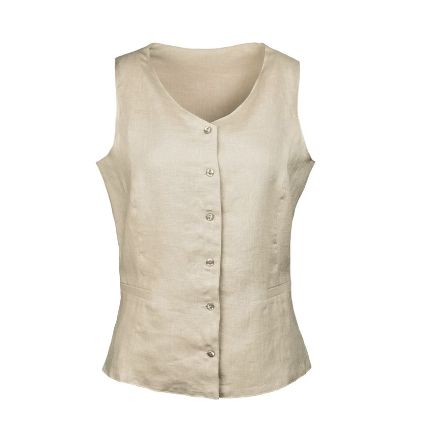 Linen Vest Natural