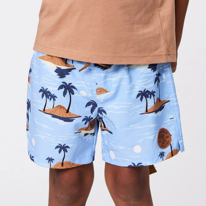 Board Shorts Blue Lost Island